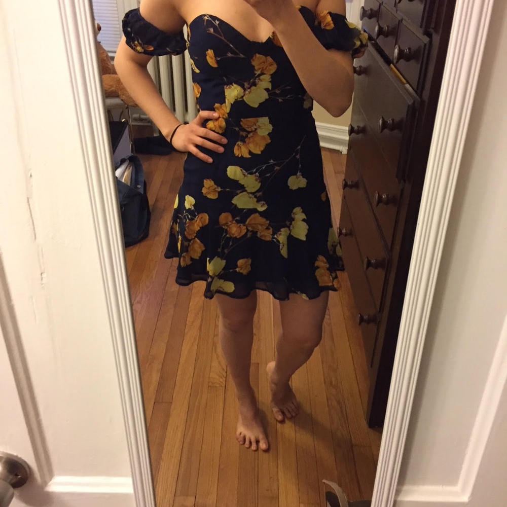 Hello Molly Spanish Sahara Dress Navy (NAVY) - Picture 3 of 3